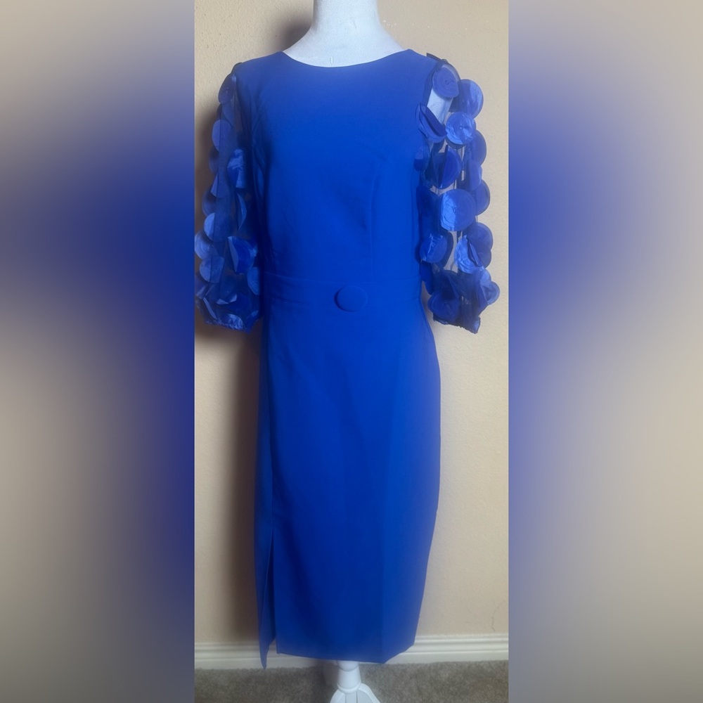 STYLEWE Royal Blue Dress with Unique Sleeves